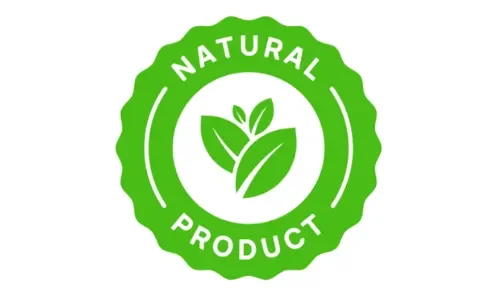 100% Natural ingredients badge – Hormovance premium quality